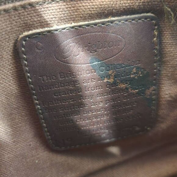 BRIGHTON Brown Crocco Embossed Strap Over Shoulder Bag - Picture 8 of 15